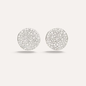 Sabbia Clip Earrings - White Gold 18kt, Diamond