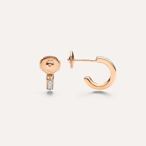 Earrings Pomellato Together - Rose Gold 18kt, Diamond
