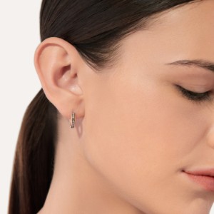 Earrings Pomellato Together - Rose Gold 18kt, Brown Diamond