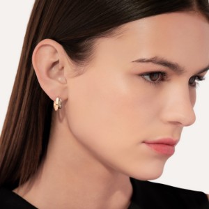 Pomellato Together Earrings - Rose Gold 18kt, Brown Diamond