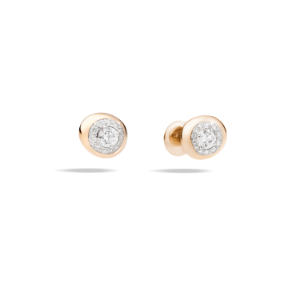 Earrings Nuvola - Rose Gold 18kt, Diamond