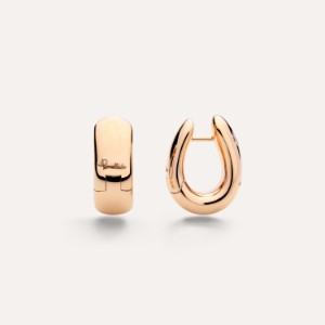 Earrings Iconica - Rose Gold 18kt, Diamond