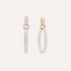Iconica Hoop Earrings - Rose Gold 18kt, Diamond