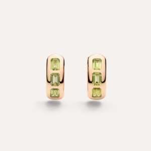Iconica Earrings - Rose Gold 18kt, Peridot