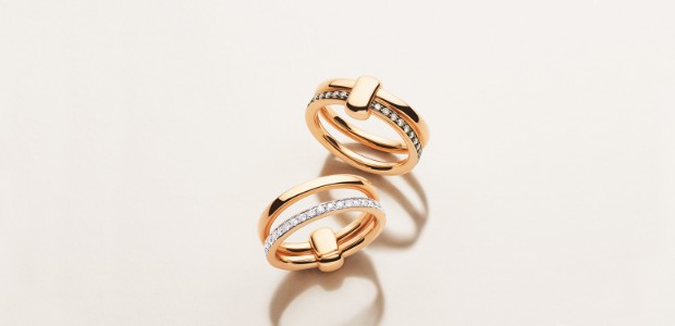 Designer Gold Rings With Diamonds From The Pomellato Together Collection