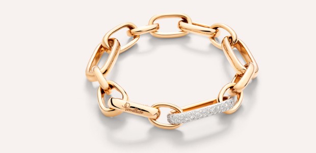 Designer Gold Bracelet With Diamonds From Pomellato's Iconica Collection