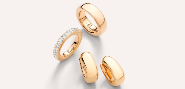 Designer Gold Ohrringe Mit Diamanten Aus Pomellatos Iconica Kollektion