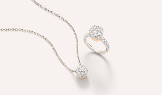 Collana E Anello Con Diamanti Di Lusso Della Selezione Di Gioielli "diamanti Per Un'occasione Speciale" Pomellato