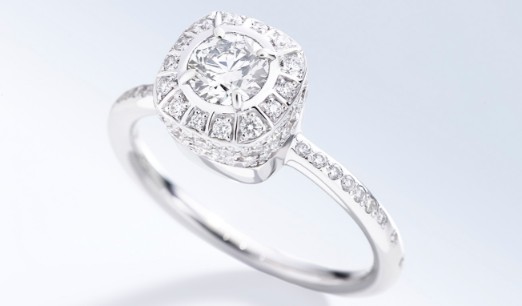 Designer Bridal Ring With Diamonds From Pomellato's Bridal Jewelry Collection