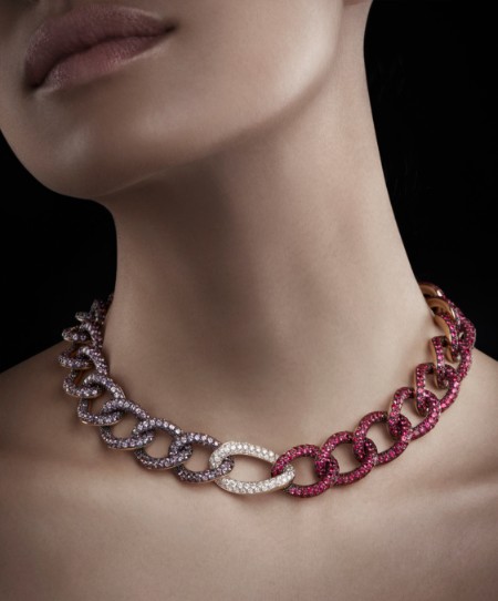 Violet Sapphires And Red Spinels  “re-loved” Chain